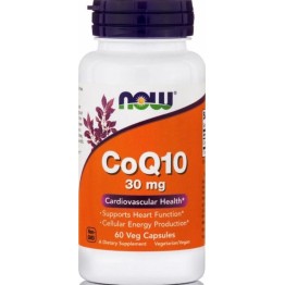 NOW FOODS  CoQ10 30mg (ΣΥΝΕΝΖΥΜΟ Q-10) 60vcaps