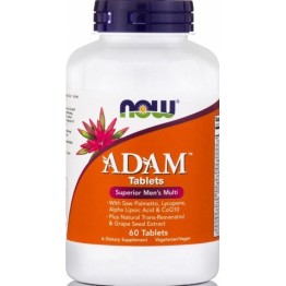 ADAM MALE MULTIVITAMIN (ΠΟΛΥΒΙΤΑΜΙΝΗ ΓΙΑ ΤΟΥΣ ΑΝΤΡΕΣ) NOW FOODS 60tabs 