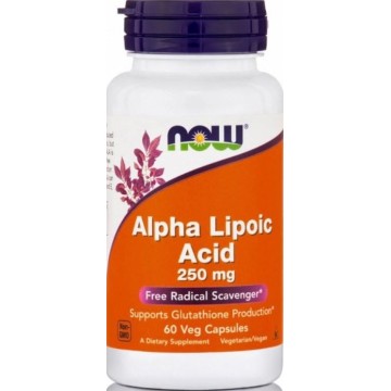 ALPHA LIPOIC ACID (Α-ΛΙΠΟΪΚΟ ΟΞΥ) NOW FOODS 250mg 60vcaps ΑΝΤΙΟΞΕΙΔΩΤΙΚΕΣ ΟΥΣΙΕΣ