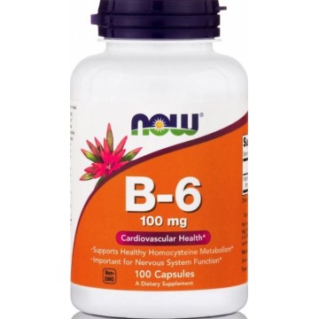 VITAMIN B-6 NOW FOODS 100mg 100caps ΒΙΤΑΜΙΝΗ Β VITAMIN B-6 NOW FOODS 100mg 100caps ΒΙΤΑΜΙΝΗ Β