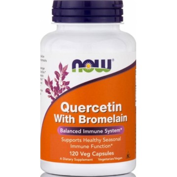 QUERCETIN with Bromelain (ΚΟΥΕΡΣΕΤΙΝΗ ΜΕ ΒΡΟΜΕΛΙΝΗ) NOW FOODS 120vcaps ΝΕΦΡΙΚΗ ΛΕΙΤΟΥΡΓΙΑ QUERCETIN with Bromelain (ΚΟΥΕΡΣΕΤΙΝΗ ΜΕ ΒΡΟΜΕΛΙΝΗ) NOW FOODS 120vcaps ΝΕΦΡΙΚΗ ΛΕΙΤΟΥΡΓΙΑ
