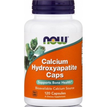 CALCIUM Hydroxyapatite (ΑΣΒΕΣΤΙΟ) NOW FOODS 1000mg 120caps ΟΣΤΕΟΠΟΡΩΣΗ