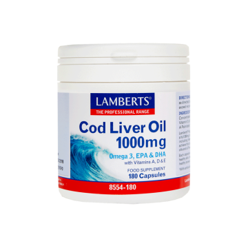 LAMBERTS COD LIVER OIL 1000mg 180Caps LAMBERTS COD LIVER OIL 1000mg 180Caps