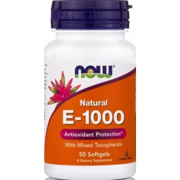 VITAMIN E-1000IU Mixed Tocopherols (ΒΙΤΑΜΙΝΗ Ε) NOW FOODS 50sgels ΒΙΤΑΜΙΝΗ Ε