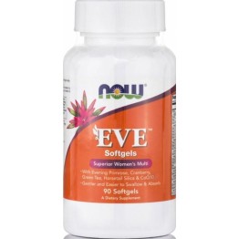 EVE WOMAN’S MULTI VITAMIN (ΠΟΛΥΒΙΤΑΜΙΝΗ ΕΙΔΙΚΑ ΣΧΕΔΙΑΣΜΕΝΗ ΓΙΑ ΓΥΝΑΙΚΕΣ) NOW FOODS 90sgels 