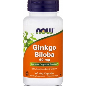 GINKGO BILOBA (ΕΚΧΥΛΙΣΜΑ ΓΚΙΝΓΚΟ ΜΠΙΛΟΜΠΑ) NOW FOODS 60mg 60vcaps ΜΝΗΜΗ GINKGO BILOBA (ΕΚΧΥΛΙΣΜΑ ΓΚΙΝΓΚΟ ΜΠΙΛΟΜΠΑ) NOW FOODS 60mg 60vcaps ΜΝΗΜΗ