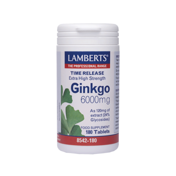 LAMBERTS GINGKO BILOBA EXTRACT 6000mg 180 tabs LAMBERTS GINGKO BILOBA EXTRACT 6000mg 180 tabs