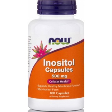 NOW FOODS INOSITOL 500 MG CAPSULES 100caps NOW FOODS INOSITOL 500 MG CAPSULES 100caps