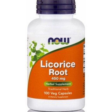LICORICE ROOT NOW FOODS 450mg 100caps ΥΠΟΤΑΣΗ LICORICE ROOT NOW FOODS 450mg 100caps ΥΠΟΤΑΣΗ