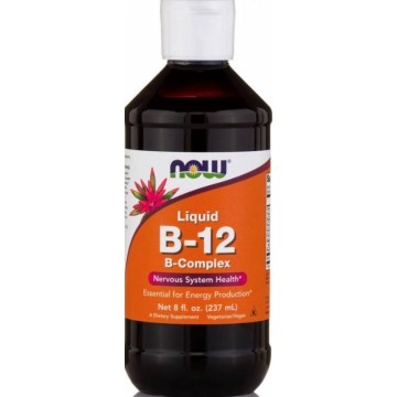 NOW FOODS VITAMIN B-12 COMPLEX LIQUID 8OZ. NOW FOODS VITAMIN B-12 COMPLEX LIQUID 8OZ.
