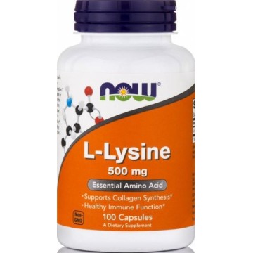 L-LYSINE (L-ΛΥΣΙΝΗ) NOW FOODS 500mg 100caps ΒΕΛΤΙΩΣΗ ΑΜΥΝΑΣ L-LYSINE (L-ΛΥΣΙΝΗ) NOW FOODS 500mg 100caps ΒΕΛΤΙΩΣΗ ΑΜΥΝΑΣ