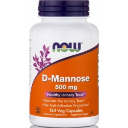 D-MANNOSE (ΜΑΝΝΟΖΗ) NOW FOODS 500mg 120caps ΟΥΡΟΛΟΙΜΩΞΕΙΣ