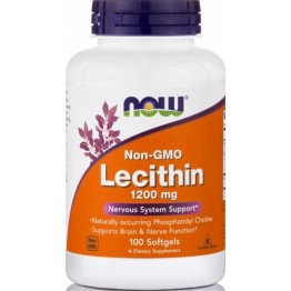 LECITHIN (NON-GMO) - (ΛΕΚΙΘΙΝΗ) NOW FOODS 1200mg 200sgels ΧΟΛΗΣΤΕΡΙΝΗ - ΛΙΠΙΔΙΑ