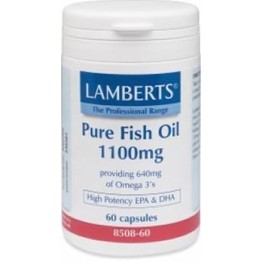 FISH OIL PURE (Ω-3 ΛΙΠΑΡΑ ΟΞΕΑ) LAMBERTS 1100mg 60caps ΚΑΡΔΙΑΚΗ ΛΕΙΤΟΥΡΓΙΑ