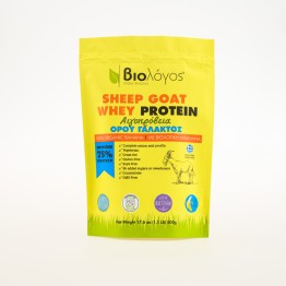 SHEEP-GOAT WHEY PROTEIN WITH ORGANIC BANANA (ΑΙΓΟΠΡΟΒΕΙΑ ΠΡΩΤΕΪΝΗ ΟΡΟΥ ΓΑΛΑΚΤΟΣ ΜΕ ΒΙΟΛΟΓΙΚΗ ΜΠΑΝΑΝΑ) ΒΙΟΛΟΓΟΣ 500g ΒΙΟΛΟΓΟΣ