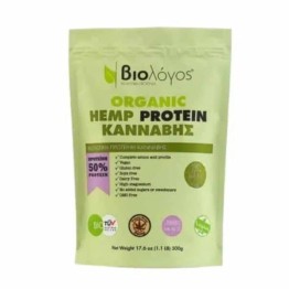 HEMP PROTEIN ORGANIC (ΒΙΟΛΟΓΙΚΗ ΠΡΩΤΕΪΝΗ ΚΑΝΝΑΒΗΣ) ΒΙΟΛΟΓΟΣ 500g ΠΡΩΤΕΪΝΕΣ
