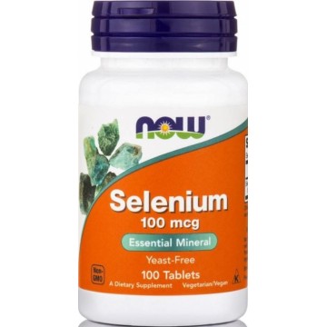 SELENIUM (ΣΕΛΗΝΙΟ) NOW FOODS 100mcg 100tabs ΥΠΟΘΥΡΕΟΕΙΔΗΣ