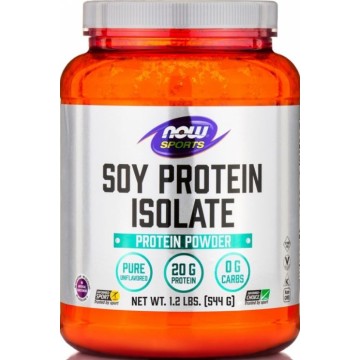 SOY PROTEIN ISOLATE (ΠΡΩΤΕΪΝΗ ΣΟΓΙΑΣ) NOW SPORTS 544.8gr NOW FOODS