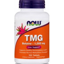 NOW FOODS TMG (TRIMETHYLGLYCINE) 1,000 MG  100tabs
