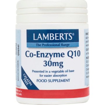 LAMBERTS Co-ENZYME Q-10 (ΣΥΝΕΝΖΥΜΟ Q-10)  30mg 30caps LAMBERTS Co-ENZYME Q-10 (ΣΥΝΕΝΖΥΜΟ Q-10)  30mg 30caps