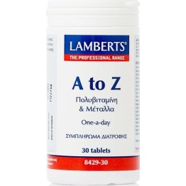 A-Z MULTI VITAMINS (ΠΟΛΥΒΙΤΑΜΙΝΟΥΧΑ ΦΟΡΜΟΥΛΑ) LAMBERTS 30tabs ΠΟΛΥΒΙΤΑΜΙΝΕΣ