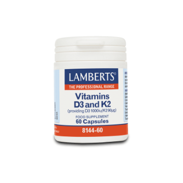 LAMBERTS VITAMIN D3 1000iu & K2 90 mg