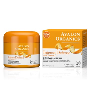 INTENSE DEFENSE RENEWAL CREAM WITH VITAMIN C (ΚΡΕΜΑ ΑΝΑΝΕΩΣΗΣ) AVALON 57g AVALON ORGANICS