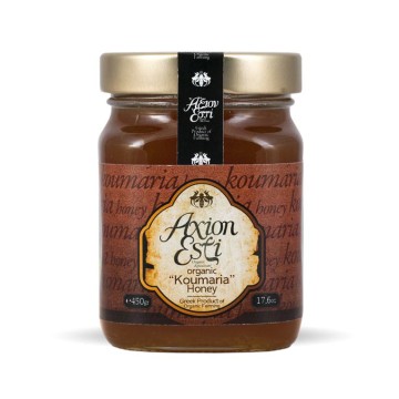 ΜΕΛΙ ΚΟΥΜΑΡΙΑΣ ΒΙΟΛΟΓΙΚΟ (ORGANIC "KOUMARIA" HONEY) ΑΞΙΟΝ ΕΣΤΙ 450gr ΑΞΙΟΝ ΕΣΤΙ