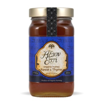 ΜΕΛΙ ΔΑΣΟΥΣ & ΘΥΜΑΡΙ ΒΙΟΛΟΓΙΚΟ (ORGANIC HONEY FOREST & THYME) ΑΞΙΟΝ ΕΣΤΙ 800gr ΑΞΙΟΝ ΕΣΤΙ