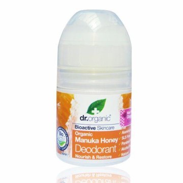 MANUKA HONEY DEODORANT (ΑΠΟΣΜΗΤΙΚΟ ΜΕ ΒΙΟΛΟΓΙΚΟ ΜΕΛΙ ΜΑΝΟΥΚΑ ΣΕ ΜΟΡΦΗ ROLL-ON) DR. ORGANIC 50ml ΒΙΟΛΟΓΙΚΟ ΜΕΛΙ ΜΑΝΟΥΚΑ: ΤΟ ΘΕΡΑΠΕΥΤΙΚΟ ΜΕΛΙ