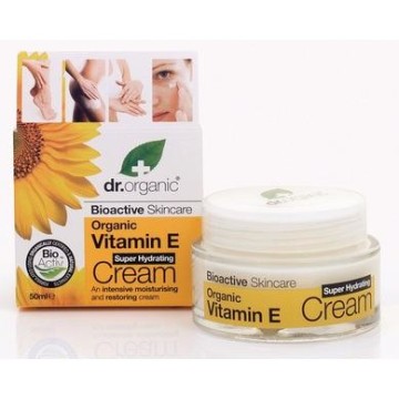 VITAMIN E ORGANIC SUPER HYDRATING CREAM (ΚΡΕΜΑ ΒΑΘΙΑΣ ΕΝΥΔΑΤΩΣΗΣ ΜΕ ΒΙΟΛΟΓΙΚΗ ΒΙΤΑΜΙΝΗ Ε) DR. ORGANIC 50ml ΒΙΟΛΟΓΙΚΗ ΒΙΤΑΜΙΝΗ E: ΤΟ ΙΣΧΥΡΟ ΑΝΤΙΟΞΕΙΔΩΤΙΚΟ ΤΗΣ ΦΥΣΗΣ