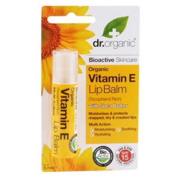 VITAMIN E ORGANIC LIP BALM (ΓΙΑ ΤΑ ΧΕΙΛΗ ΜΕ ΒΙΟΛΟΓΙΚΗ ΒΙΤΑΜΙΝΗ Ε) DR. ORGANIC 5.7ml ΒΙΟΛΟΓΙΚΗ ΒΙΤΑΜΙΝΗ E: ΤΟ ΙΣΧΥΡΟ ΑΝΤΙΟΞΕΙΔΩΤΙΚΟ ΤΗΣ ΦΥΣΗΣ