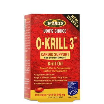 O-KRILL 3 FLORA (ΕΛΑΙΟ KRILL) UDO'S CHOICE 60caps ΧΟΛΗΣΤΕΡΙΝΗ - ΛΙΠΙΔΙΑ