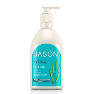 PURIFYING TEA TREE HAND SOAP (ΥΓΡΟ ΜΕΤΑΞΕΝΙΟ ΚΡΕΜΟΣΑΠΟΥΝΟ ΜΕ ΕΛΑΙΟ ΤΕΪΟΔΕΝΔΡΟΥ) JASON 473ml JASON