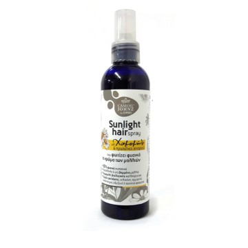 SUNLIGHT HAIR SPRAY (ΦΥΤΙΚΟ ΣΠΡΕΪ ΜΕ ΧΑΜΟΜΗΛΙ & ΠΡΩΤΕΪΝΕΣ ΣΙΤΑΡΙΟΥ ΠΟΥ ΦΩΤΙΖΕΙ ΦΥΣΙΚΑ ΤΟ ΧΡΩΜΑ ΤΩΝ ΜΑΛΛΙΩΝ) ZARBIS 200ml ZARBIS CAMOIL JOHNZ