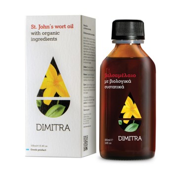 ST. JOHN'S WORT OIL (ΒΑΛΣΑΜΕΛΑΙΟ ΜΕ ΒΙΟΛΟΓΙΚΑ ΣΥΣΤΑΤΙΚΑ) DIMITRA 100ml DIMITRA