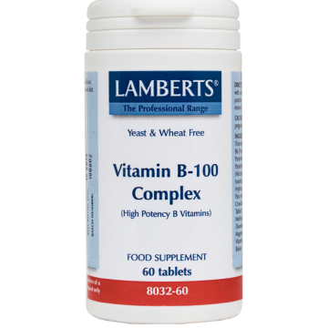 LAMBERTS VITAMIN B-100 COMPLEX (ΣΥΜΠΛΕΓΜΑ ΒΙΤΑΜΙΝΩΝ Β)  60tabs LAMBERTS VITAMIN B-100 COMPLEX (ΣΥΜΠΛΕΓΜΑ ΒΙΤΑΜΙΝΩΝ Β)  60tabs