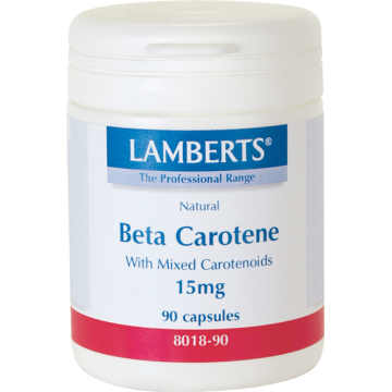 BETA CAROTENE NATURAL (ΒΗΤΑ ΚΑΡΟΤΙΝΗ) LAMBERTS 15mg 90caps ΒΙΤΑΜΙΝΗ Α & D