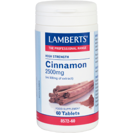 CINNAMON (ΤΙΤΛΟΔΟΤΗΜΕΝΟ ΕΚΧΥΛΙΣΜΑ ΚΑΝΕΛΛΑΣ) LAMBERTS 2500mg 60tabs ΡΥΘΜΙΣΗ ΣΑΚΧΑΡΟΥ