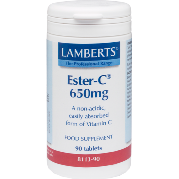 ESTER-C (ΒΙΤΑΜΙΝΗ C) LAMBERTS 650mg 90tabs ΒΙΤΑΜΙΝΗ C