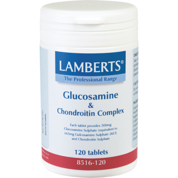 LAMBERTS GLUCOSAMINE & CHONDROITIN COMPLEX (ΘΕΙΙΚΗ ΓΛΥΚΟΖΑΜΙΝΗ & ΘΕΙΙΚΗ ΧΟΝΔΡΟΪΤΙΝΗ) 120tabs ΑΡΘΡΙΤΙΔΑ - ΟΣΤΕΟΑΡΘΡΙΤΙΔΑ