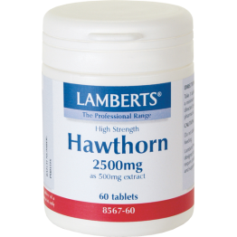 HAWTHORN (ΤΙΤΛΟΔΟΤΗΜΕΝΟ ΕΚΧΥΛΙΣΜΑ ΚΡΑΤΑΙΓΟΥ) LAMBERTS 2500mg 60tabs ΚΑΡΔΙΑΚΗ ΛΕΙΤΟΥΡΓΙΑ