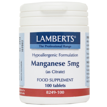 MANGANESE (as AMINO ACID CHELATE) LAMBERTS 100tabs  MANGANESE (as AMINO ACID CHELATE) LAMBERTS 100tabs