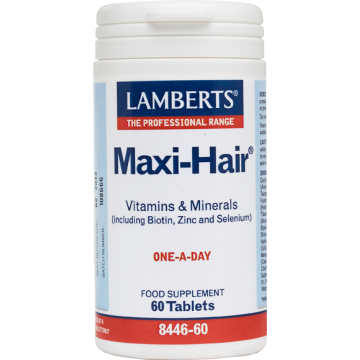 MAXI HAIR (ΓΙΑ ΥΓΙΗ ΜΑΛΛΙΑ) LAMBERTS 60tabs ΤΡΙΧΟΠΤΩΣΗ MAXI HAIR (ΓΙΑ ΥΓΙΗ ΜΑΛΛΙΑ) LAMBERTS 60tabs ΤΡΙΧΟΠΤΩΣΗ