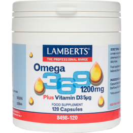 OMEGA 3/6/9 (ΩΜΕΓΑ 3-6-9 ΛΙΠΑΡΑ ΟΞΕΑ) LAMBERTS 120caps ΜΕΙΓΜΑΤΑ Ω3/Ω6/Ω9
