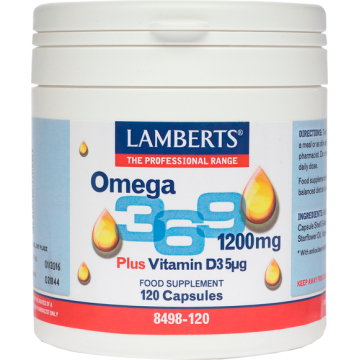 OMEGA 3/6/9 (ΩΜΕΓΑ 3-6-9 ΛΙΠΑΡΑ ΟΞΕΑ) LAMBERTS 120caps ΜΕΙΓΜΑΤΑ Ω3/Ω6/Ω9