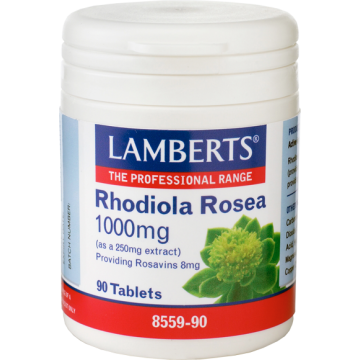 RHODIOLA ROSEA (ΤΙΤΛΟΔΟΤΗΜΕΝΟ ΕΚΧΥΛΙΣΜΑ ΡΟΝΤΙΟΛΑ) LAMBERTS 1000mg 90tabs ΑΓΧΟΣ