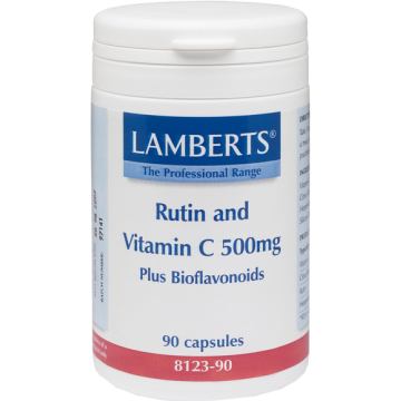 RUTIN & VITAMIN C-500 PLUS BIOFLAVONOIDS (ΡΟΥΤΙΝΗ ΜΕ ΒΙΤΑΜΙΝΗ C & ΒΙΟΦΛΑΒΟΝΟΕΙΔΗ) LAMBERTS 90tabs ΑΝΤΙΟΞΕΙΔΩΤΙΚΕΣ ΟΥΣΙΕΣ RUTIN & VITAMIN C-500 PLUS BIOFLAVONOIDS (ΡΟΥΤΙΝΗ ΜΕ ΒΙΤΑΜΙΝΗ C & ΒΙΟΦΛΑΒΟΝΟΕΙΔΗ) LAMBERTS 90tabs ΑΝΤΙΟΞΕΙΔΩΤΙΚΕΣ ΟΥΣΙΕΣ