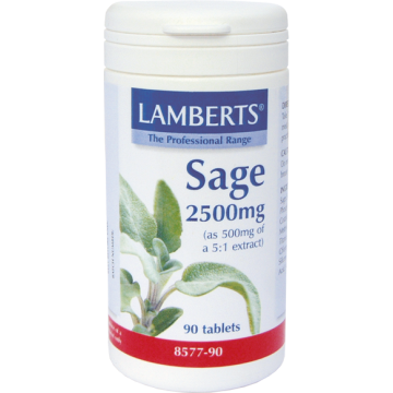 SAGE (ΤΙΤΛΟΔΟΤΗΜΕΝΟ ΕΚΧΥΛΙΣΜΑ ΦΑΣΚΟΜΗΛΟΥ) LAMBERTS 2500mg 90tabs ΜΝΗΜΗ SAGE (ΤΙΤΛΟΔΟΤΗΜΕΝΟ ΕΚΧΥΛΙΣΜΑ ΦΑΣΚΟΜΗΛΟΥ) LAMBERTS 2500mg 90tabs ΜΝΗΜΗ