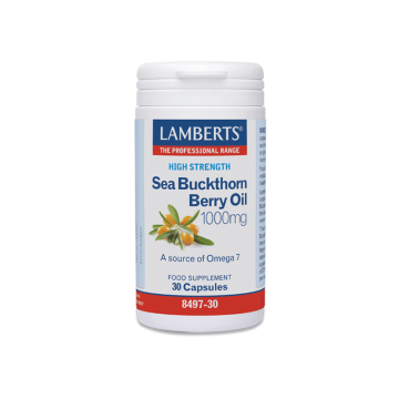 SEA BUCKTHORN BERRY OIL (ΙΠΠΟΦΑΕΣ) LAMBERTS 1000mg 60caps ΒΕΛΤΙΩΣΗ ΑΜΥΝΑΣ